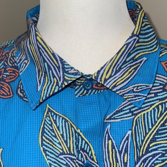 Tommy Bahama Island Zone  Bahama Coast Neon Gardens , Blue Canal Size XL - Picture 7 of 12